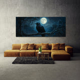 Raven Moonlit Perch 1