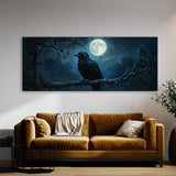 Raven Moonlit Perch 1