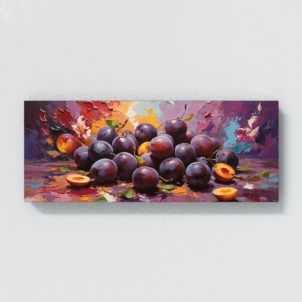 Plum Burst Abstract 42 Canvas Wall Art Print Decor Artwork Picture ...