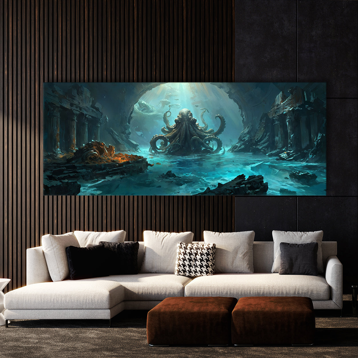 Kraken Atlantis Sentinel 12 Canvas Wall Art Print Decor Artwork