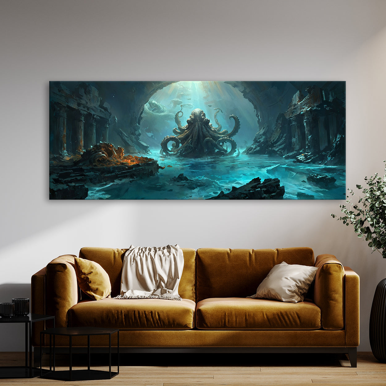 Kraken Atlantis Sentinel 12 Canvas Wall Art Print Decor Artwork