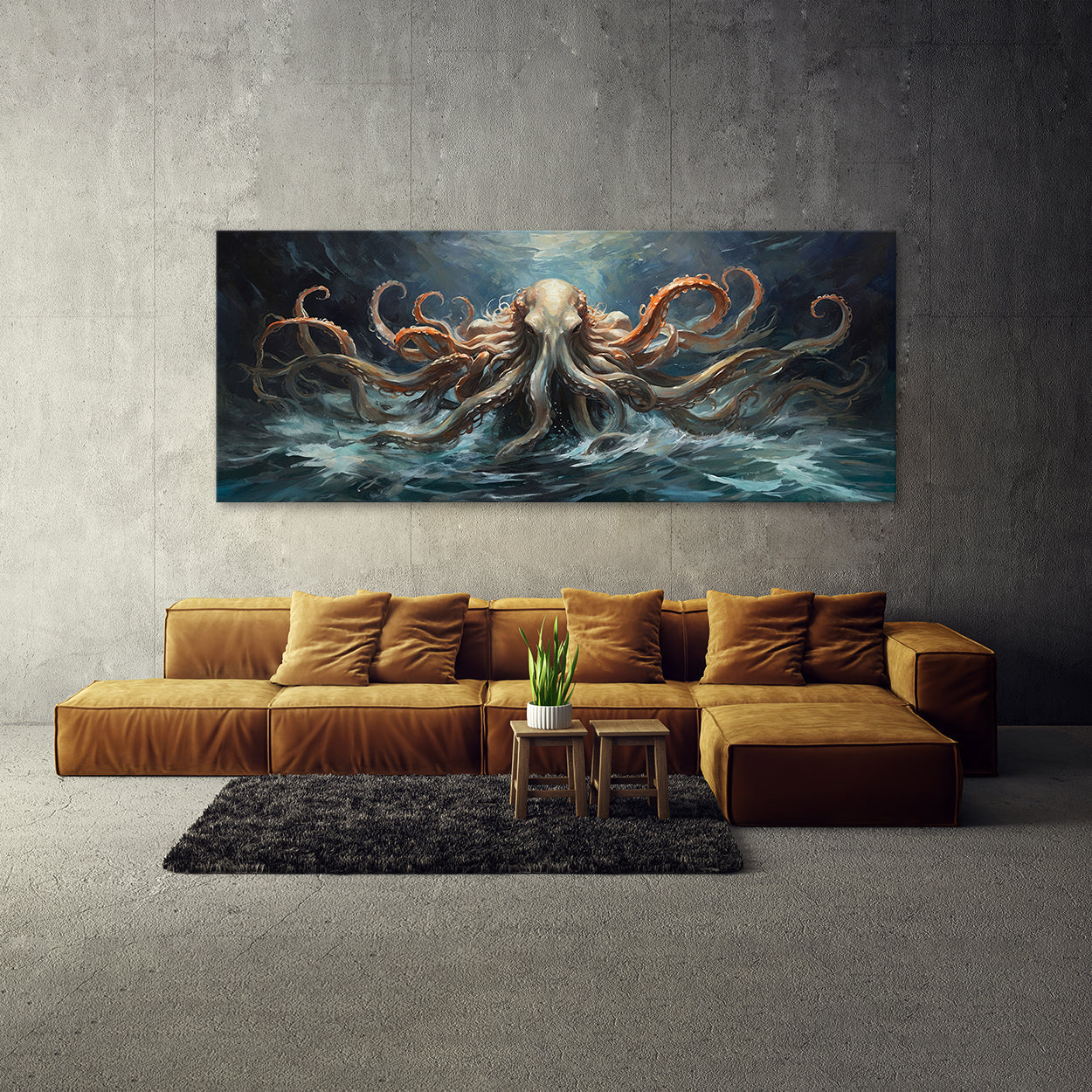 Kraken Elegant Dance 55 Canvas Wall Art Print Decor Artwork
