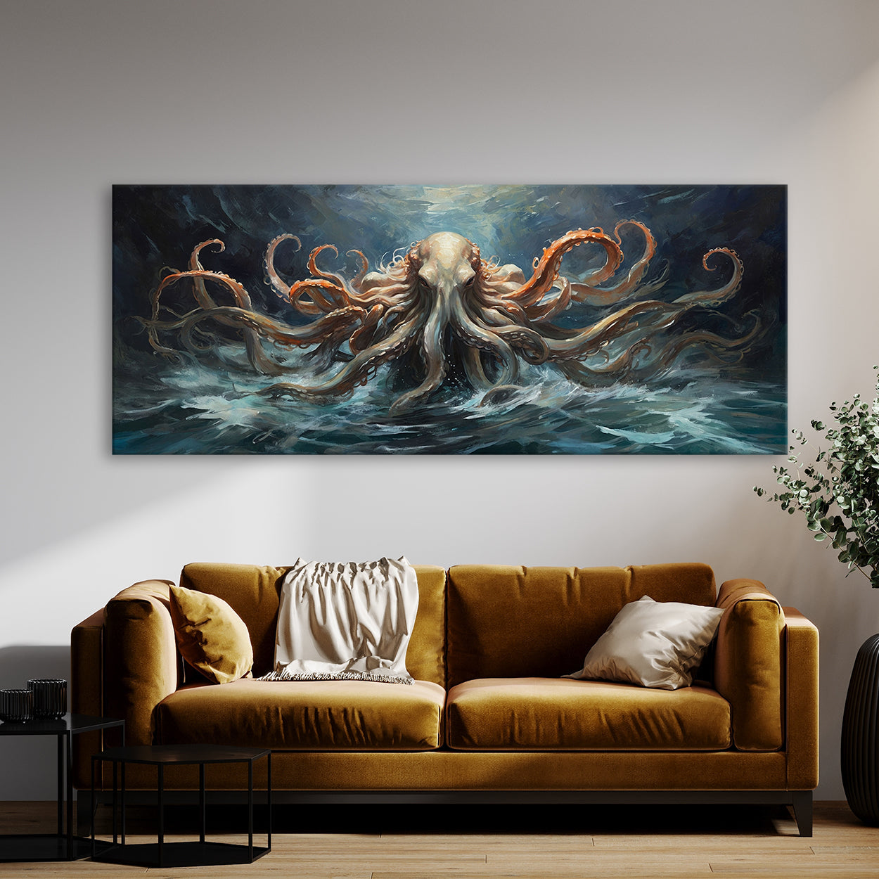Kraken Elegant Dance 55 Canvas Wall Art Print Decor Artwork