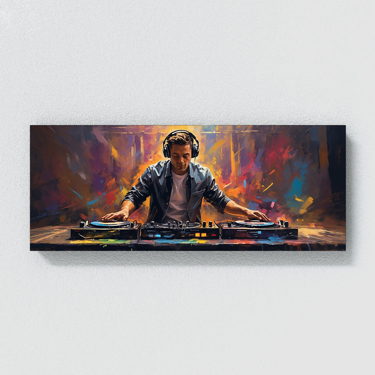 Dj Vibrant Beatscape 55 Canvas Wall Art Print Decor Artwork