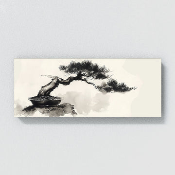 Bonsai Tree Bonsai Contrast 17 Canvas Wall Art Print Decor Artwork Picture  Painting Poster – Sense Canvas