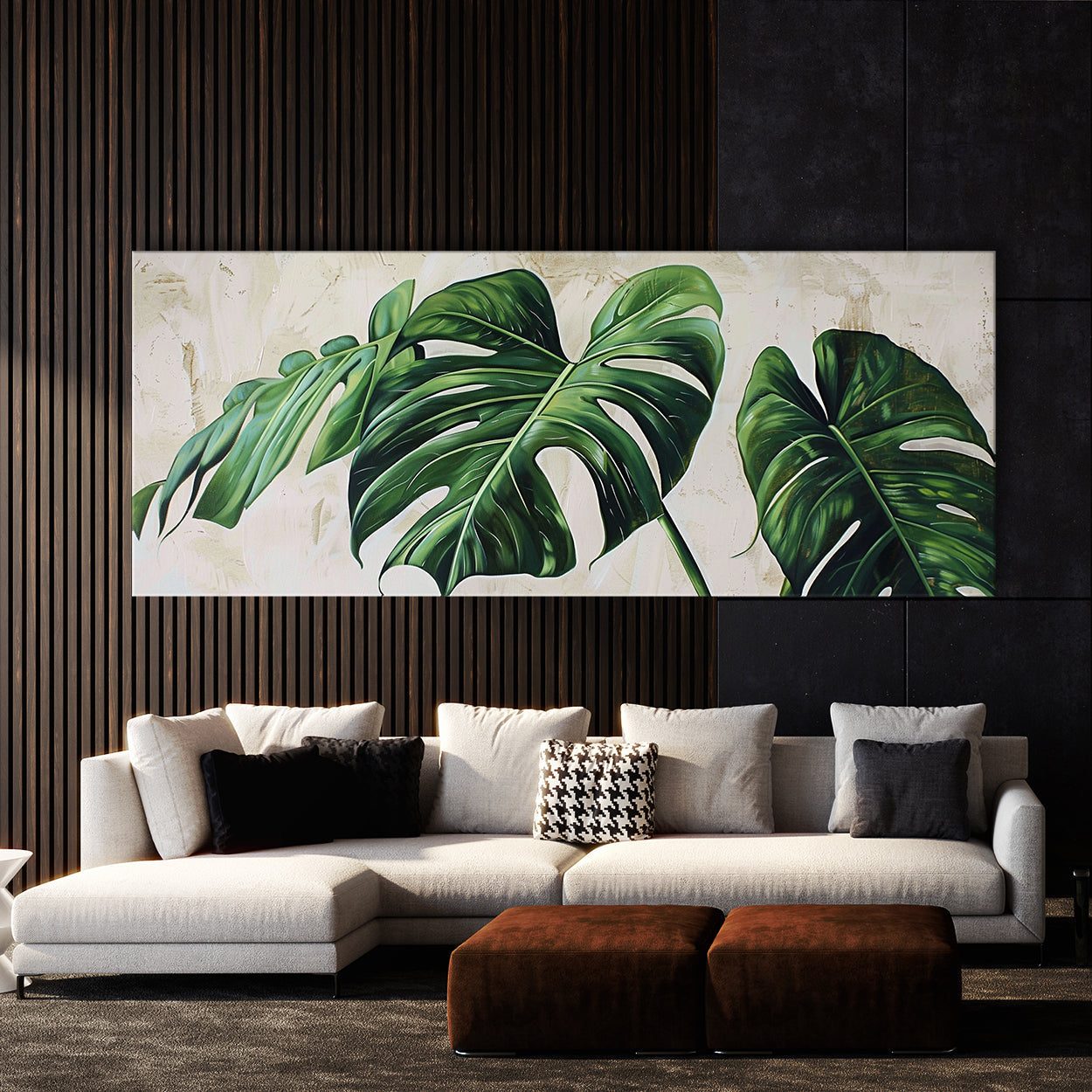 monstera vintage Monstera Antique Charm 2 Canvas Wall Art Print Decor Artwork Picture Painting Poster – Sense Canvas