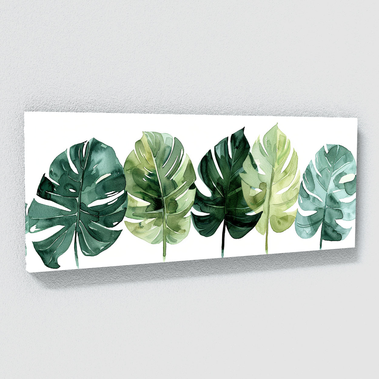 monstera canvas painting Monstera Green Symphony 11