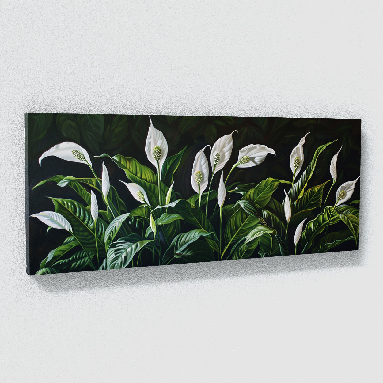 peace lily decor Peace Lily Lilys Grace 5 Canvas Wall Art Print Decor Artwork Picture Painting Poster – Sense Canvas