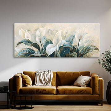 peace lily painting Peace Lily Nostalgic Peace 2 Canvas Wall Art Print Decor Artwork Picture  Painting Poster – Sense Canvas