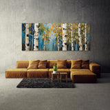 Birch Tree Cubist Birch Scene 93