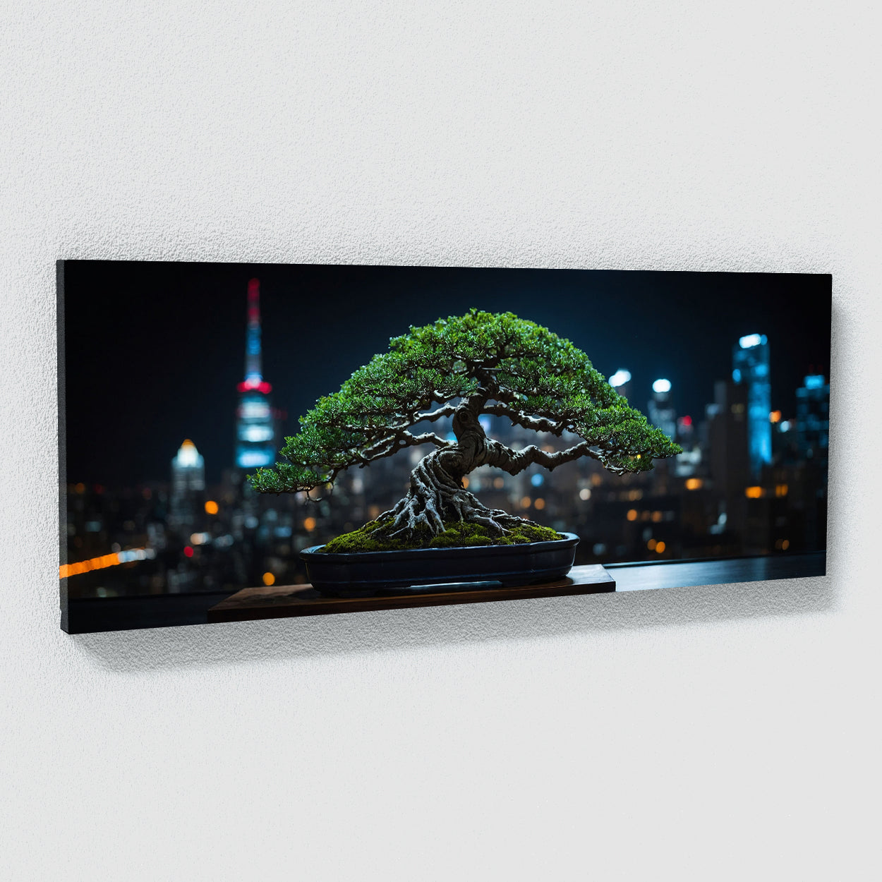 harmony bonsai tree Bonsai Tree City Bonsai Harmony 100 Canvas Wall Art Print Decor Artwork  Picture Painting Poster – Sense Canvas