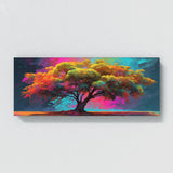 Acacia Tree Neon Pixels 100