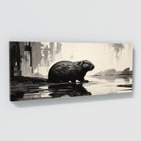 Beaver Abstract Silhouette 96