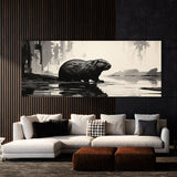 Beaver Abstract Silhouette 96