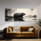 Beaver Abstract Silhouette 96