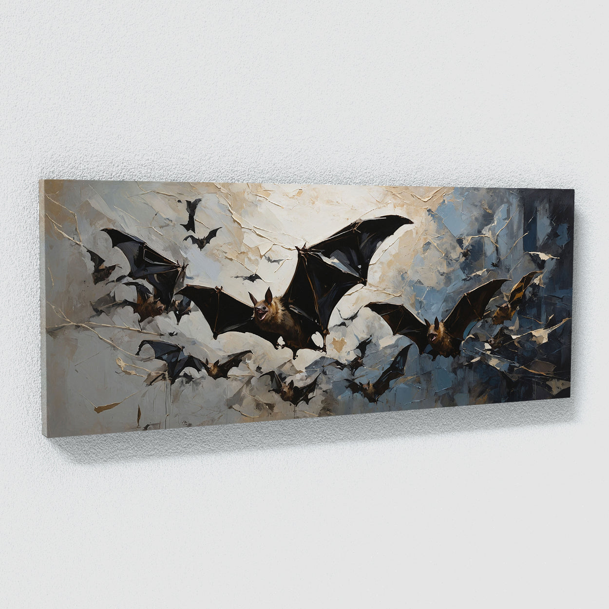 Bat Edgy Night Flight 125 Canvas Wall Art Print Decor Artwork