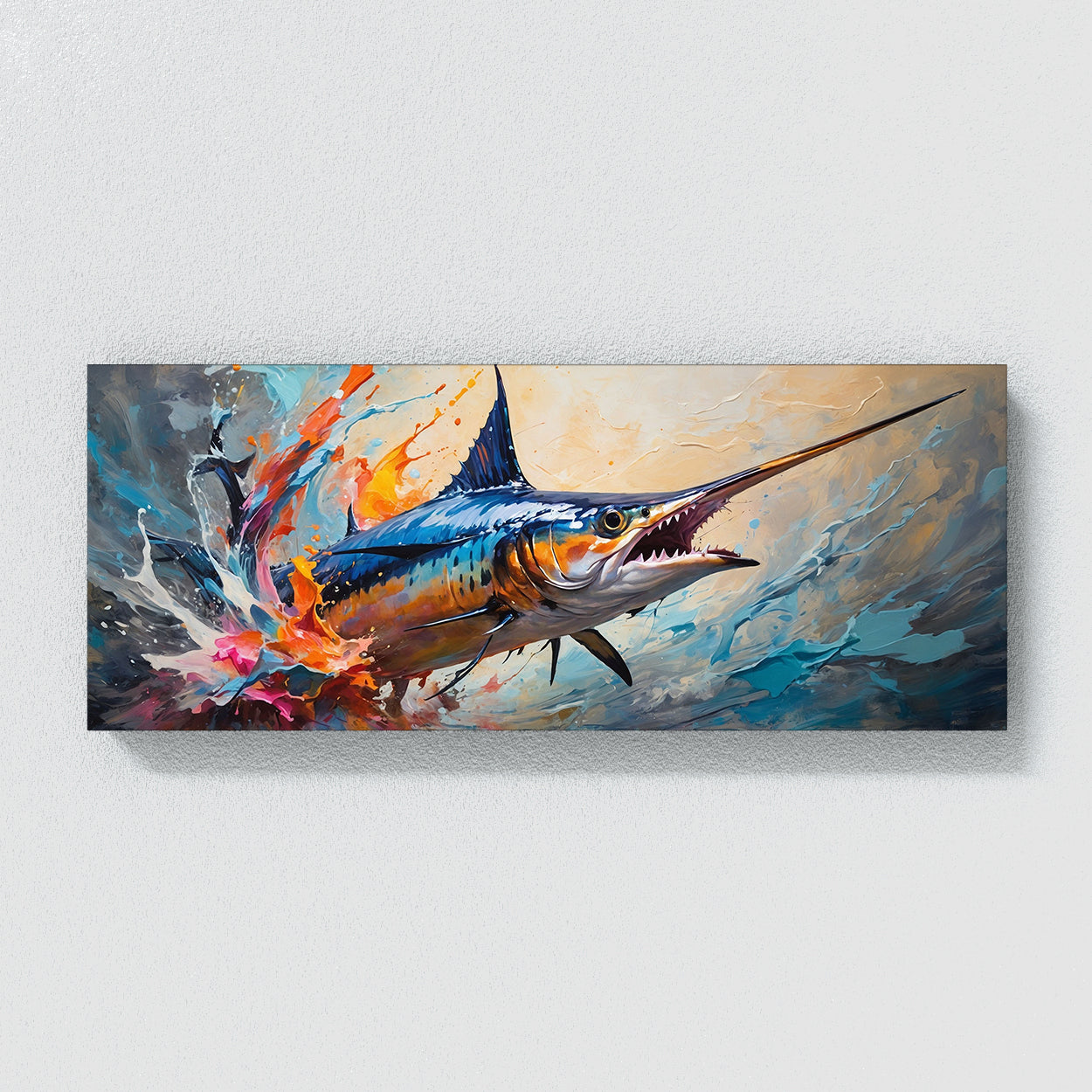 Marlin Colorful Motion 89 Canvas Wall Art Print Decor Artwork Picture ...