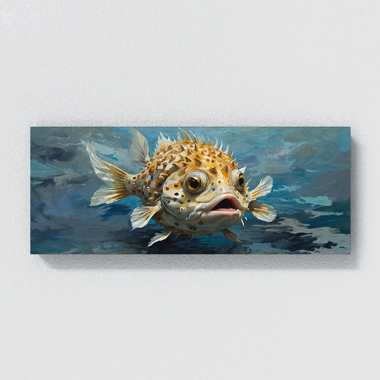 Pufferfish Currents 52 Canvas Wall Art Print Decor Artwork Picture