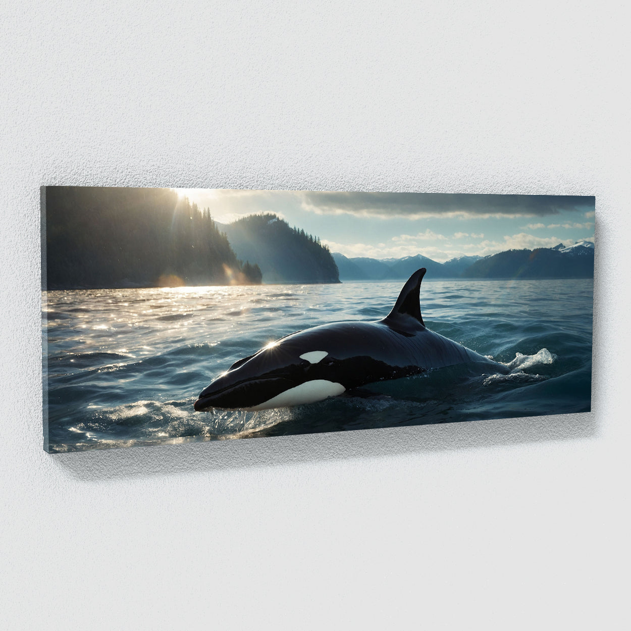 Orca Epic Surfacing 81 Canvas Wall Art Print Decor Artwork Picture