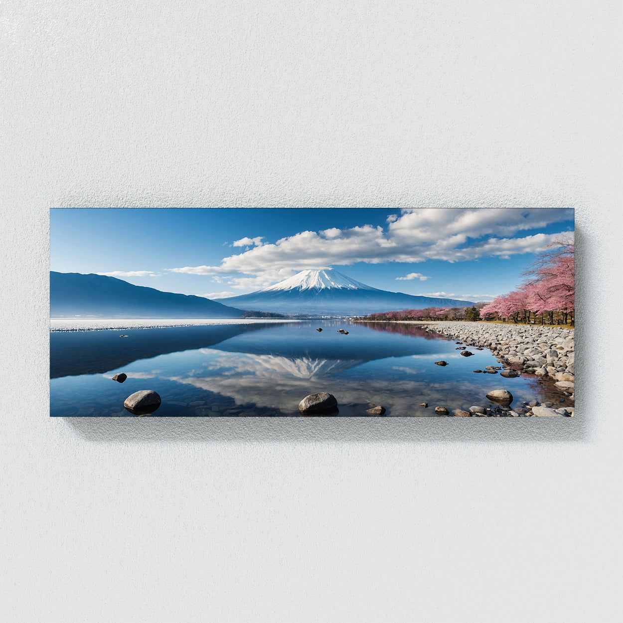 Fuji Mirror Tranquility 69 Canvas Wall Art Print Decor Artwork