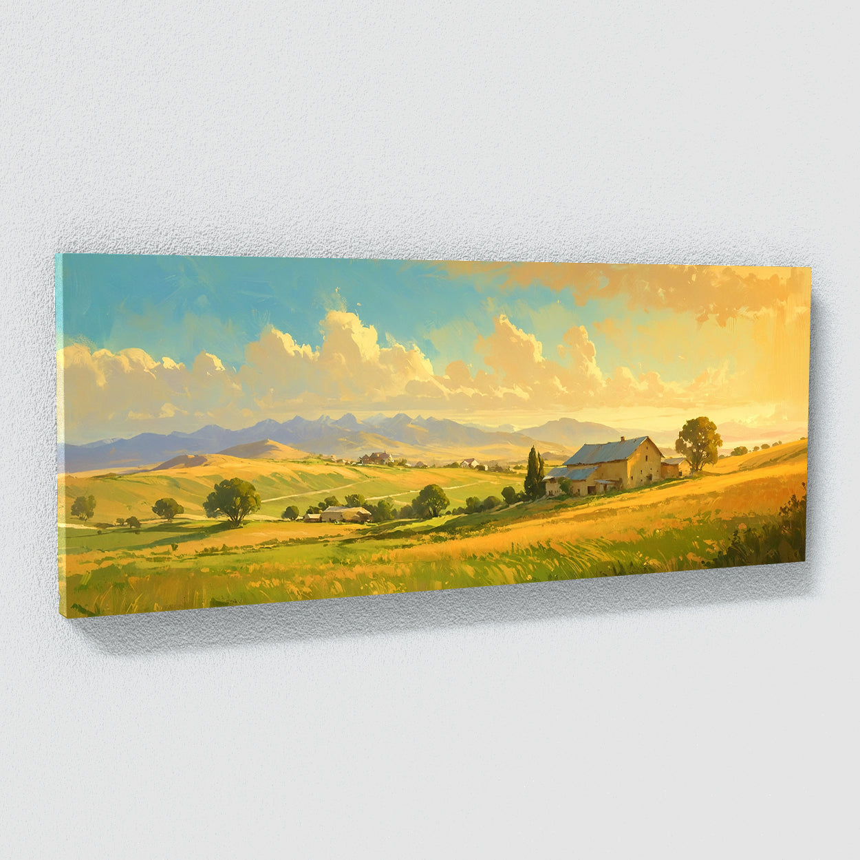 Vintage Golden Rural Serenity 18