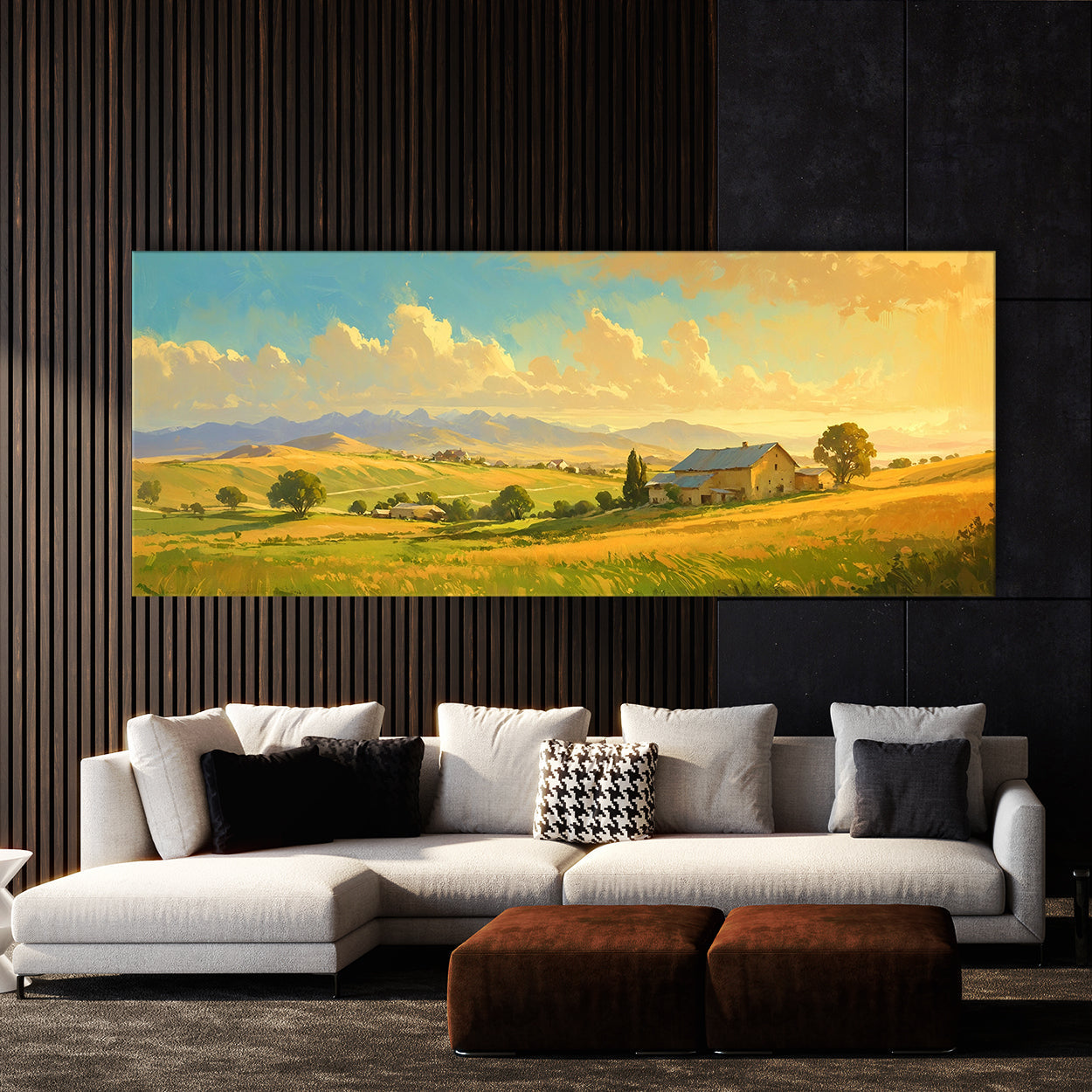 Vintage Golden Rural Serenity 18