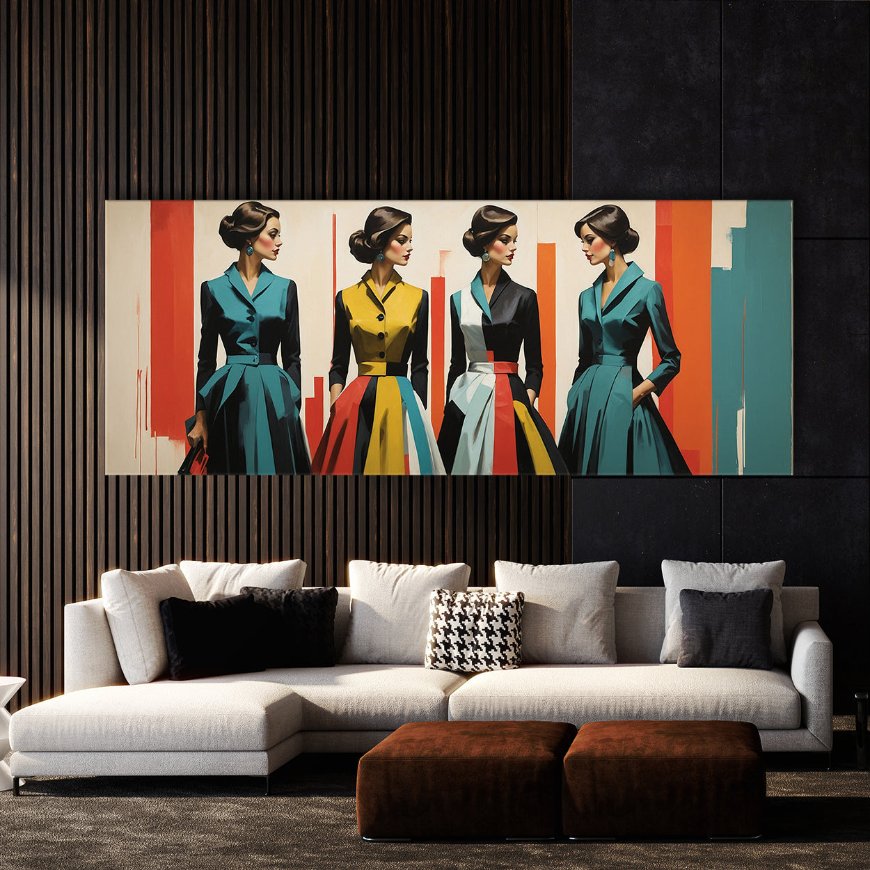 Vintage Retro Chic Silhouettes 90