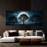 Tree Surreal Moonlit Silhouettes 185