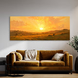 Landscape Golden Hills Sunset 1