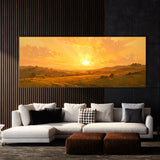 Landscape Golden Hills Sunset 1