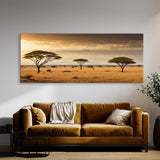 Landscape Sunlit Savannah Scene 76