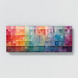 Geometric Flowing Color Grid 163