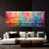 Geometric Flowing Color Grid 163