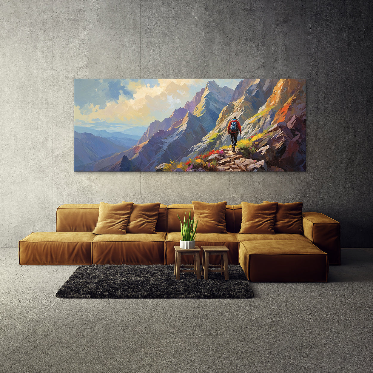 Masculine Majestic Ascent 46 Canvas Wall Art Print Decor Artwork