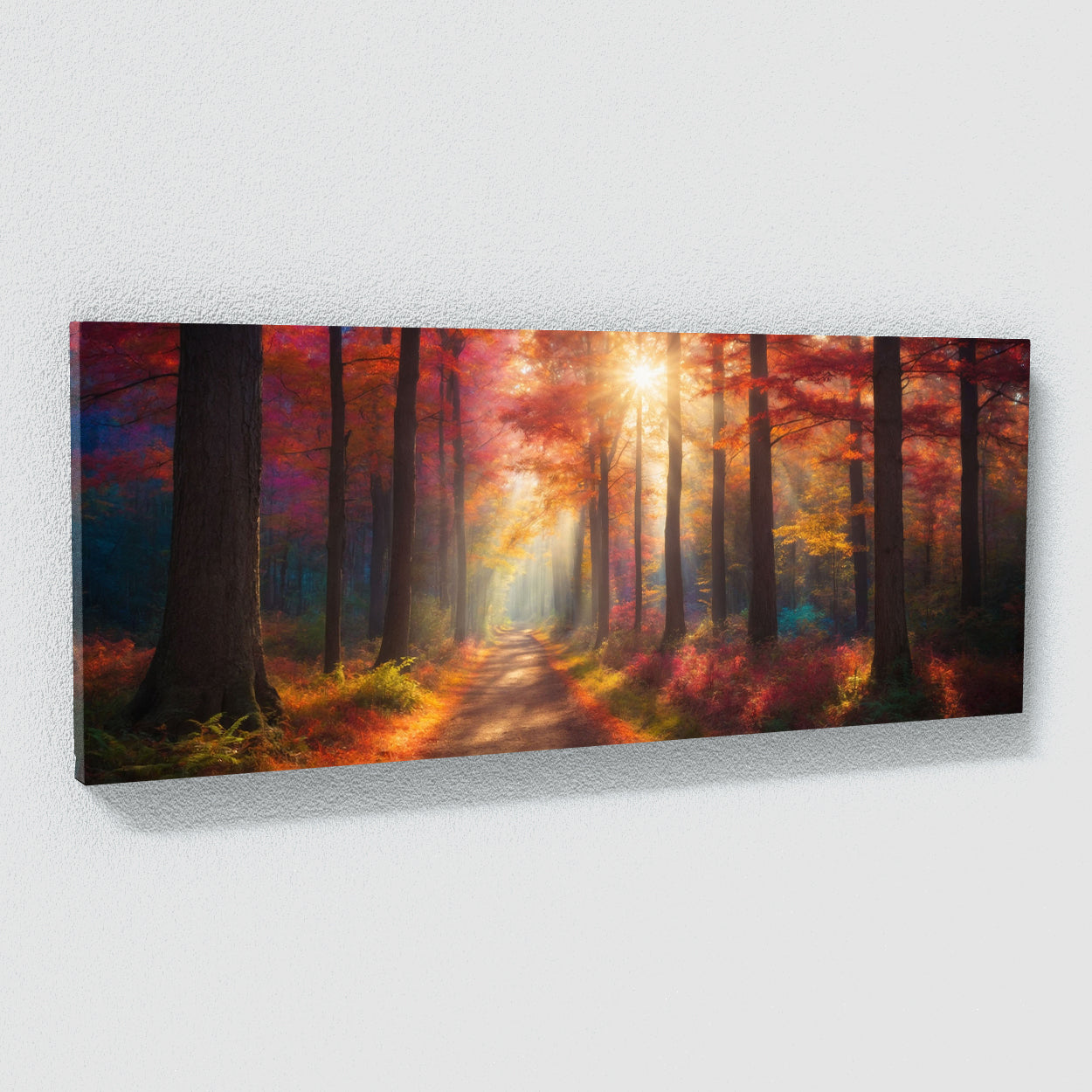 Fall Radiant Forest Path 81 Canvas Wall Art Print Decor Artwork Picture ...