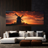 Countryside Windmill Sunset 79