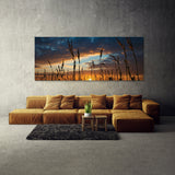 Corn Sunset Silhouette 60