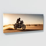 Motorcycle Dust Trail Sunset 109