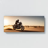 Motorcycle Dust Trail Sunset 109