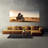 Motorcycle Dust Trail Sunset 109