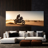 Motorcycle Dust Trail Sunset 109