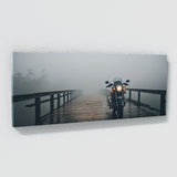 Motorcycle Foggy Bridge Pause 115