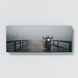 Motorcycle Foggy Bridge Pause 115