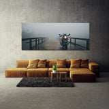 Motorcycle Foggy Bridge Pause 115