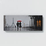 Couple Rainy Paris Romance 18