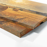 Farm Sunlit Haystacks 62