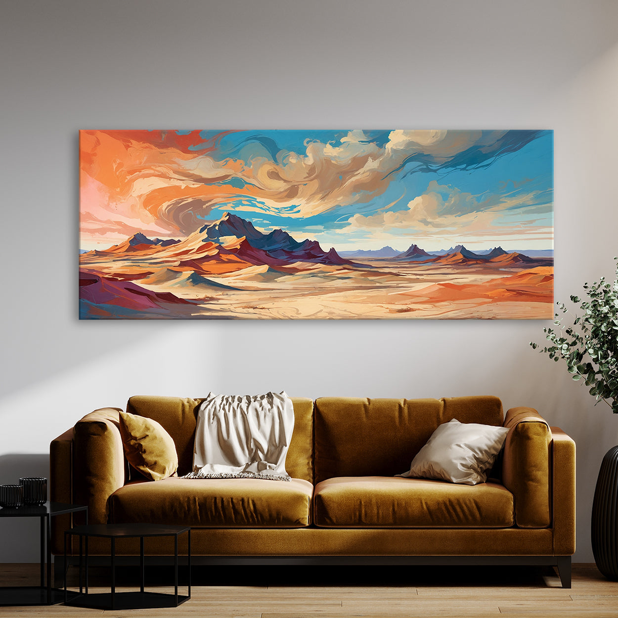 Scene Abstract Desertscape 102 Canvas Wall Art Print Decor Artwork ...