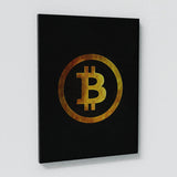 Bitcoin & Ethereum Gold Silver Wall Art