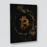 Bitcoin Gold & Ethereum Silver Wall Art
