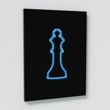 Chess King Queen Neon Wall Art